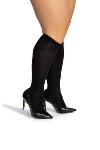 Sosete cu elastic confort pentru marimi mari GLAM 50 den - Laura Baldini