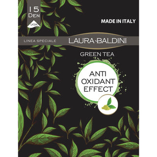 Dres transparent cu efect antioxidant GREEN TEA 15 den - Laura Baldini