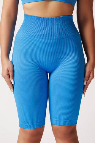 Colanti scurti push-up cu textura rib TRACKS RIB SHAPE - Laura Baldini