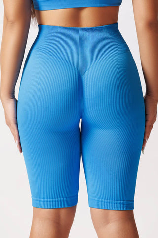 Colanti scurti push-up cu textura rib TRACKS RIB SHAPE - Laura Baldini