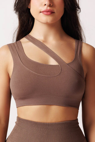 Bustiera cu textura TOP RIB CO - Laura Baldini