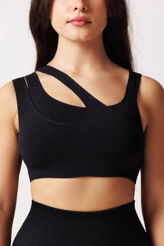Bustiera cu textura TOP RIB CO - Laura Baldini