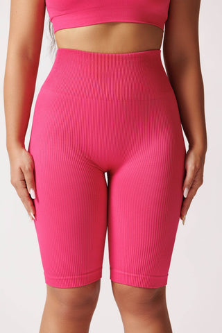 Colanti scurti push-up cu textura rib TRACKS RIB SHAPE - Laura Baldini
