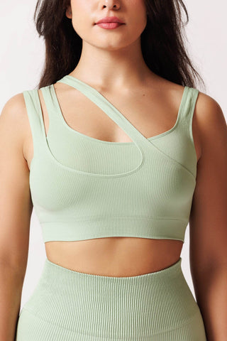 Bustiera cu textura TOP RIB CO - Laura Baldini