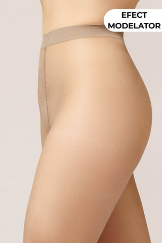 Dres modelator cu chilot transparent INVISIBLE 20 den - Laura Baldini