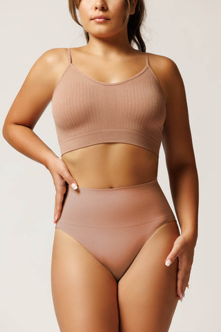 Bustiera din microfibra texturata CAMI TOP BRAID - Laura Baldini