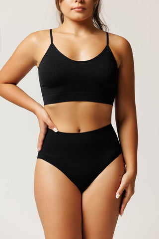 Bustiera din microfibra texturata CAMI TOP BRAID - Laura Baldini