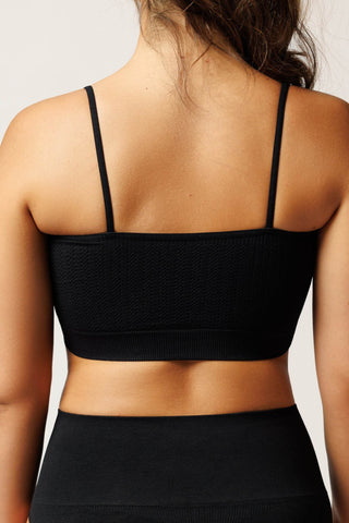 Bustiera din microfibra texturata CAMI TOP BRAID - Laura Baldini