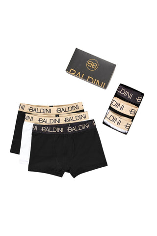 Set 3 boxeri GOLD din bumbac - Laura Baldini
