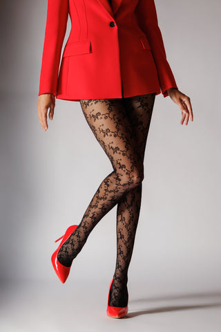 Dres din plasa cu dantela florala DELICATE - Image 5