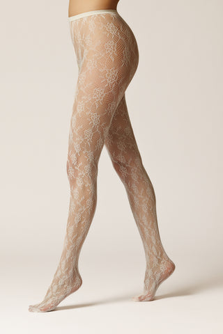 Dres din plasa tip dantela cu model floral J'ADORE - Image 2