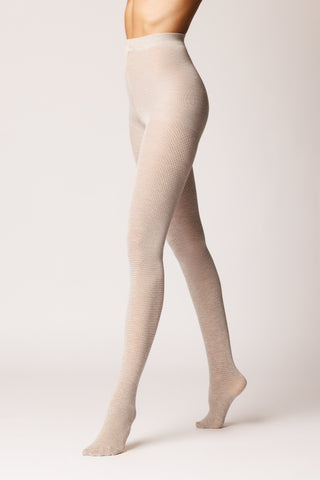 Dres din vascoza cu model tip plasa TENDERNESS 120 den - Laura Baldini
